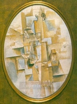 Violón piramidal 1912 Cubista Pinturas al óleo